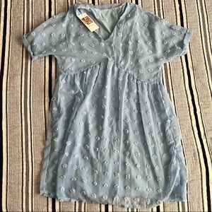Amazon Blue Dot Mini Dress NWT